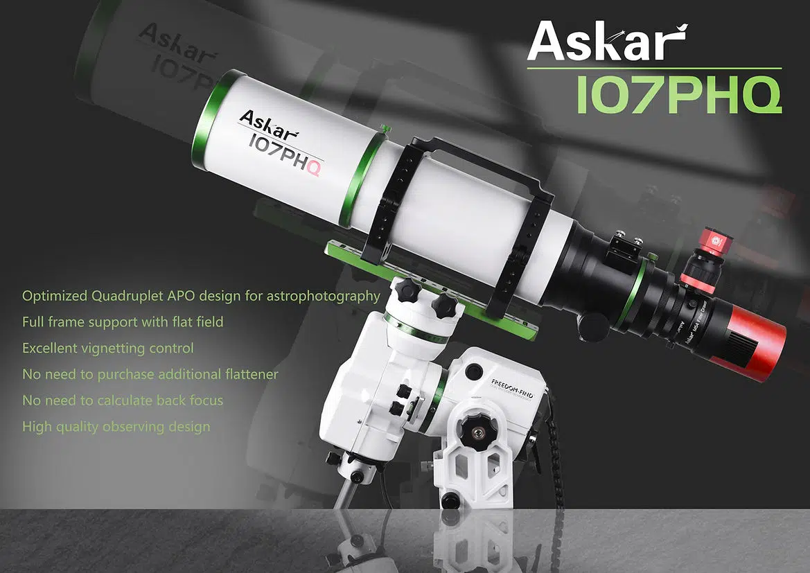ASKAR 107PHQ Telescópio APO Flat-Field 107mm, f/7 - Imagem 4