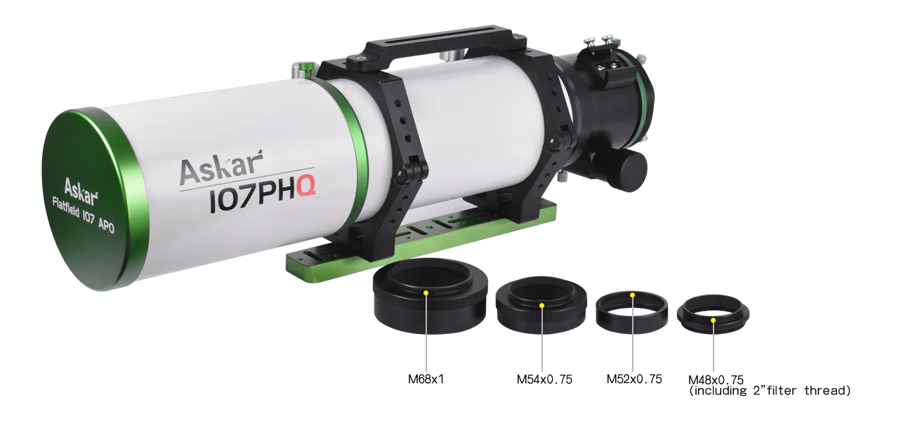 ASKAR 107PHQ Telescópio APO Flat-Field 107mm, f/7 - Imagem 3