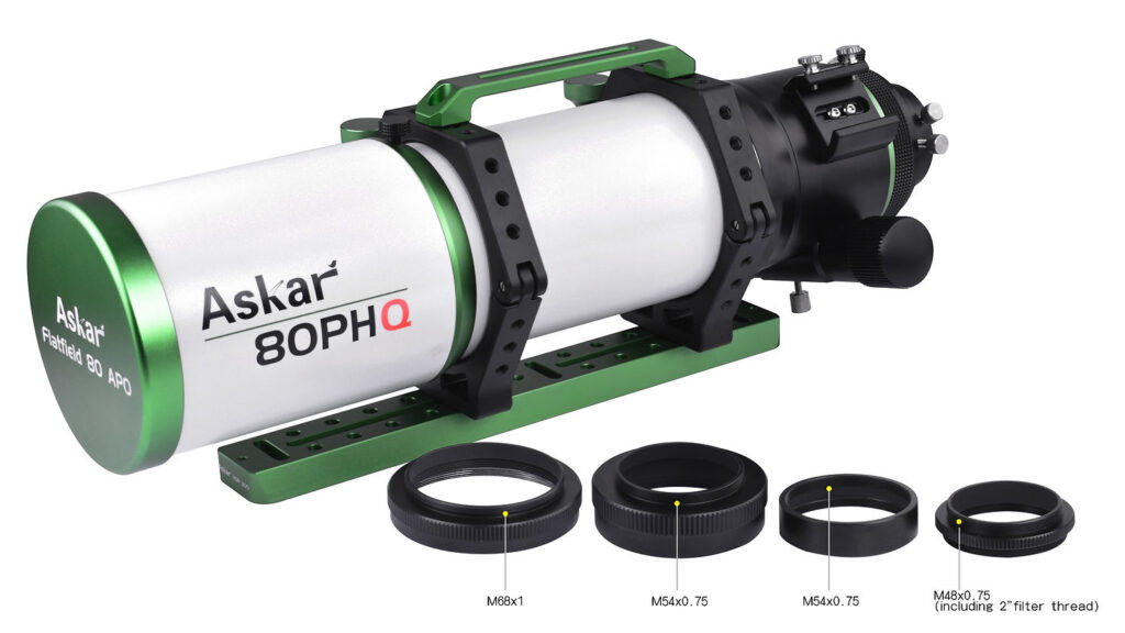 ASKAR 80PHQ Telescópio APO Flat-Field 80mm, f/7.5 - Fóton Astro