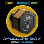 PlayerOne Apollo-M Max Câmera Planetária Solar Mono IMX432 2MP