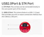 ZWO ASI220MM mini Câmera Guiagem 1/1.8" 2MP - Imagem 5