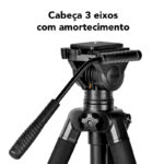 Tripé com Cabeça 3 Eixos com Amortecimento D900 - Imagem 2